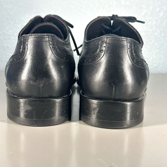 To Boot New York Shoes Mens Size 8 Black Leather Oxford Wing Tip Dress Lace Up main image 10